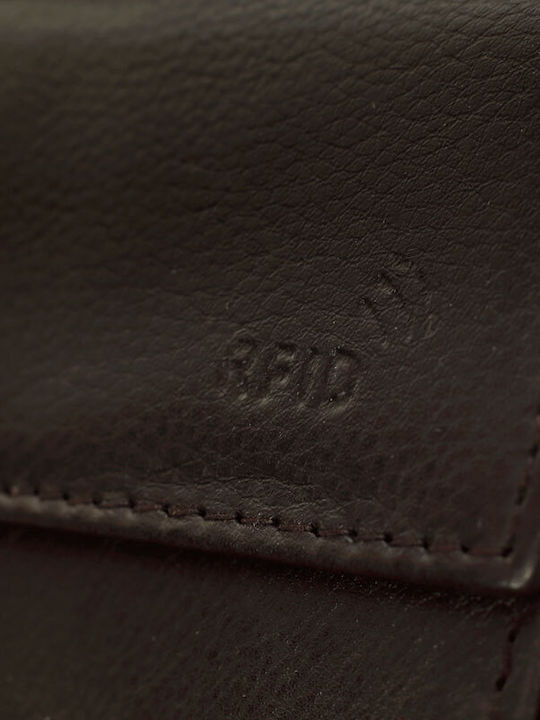 Кожен Мъжки Портфейл с RFID Кафяв