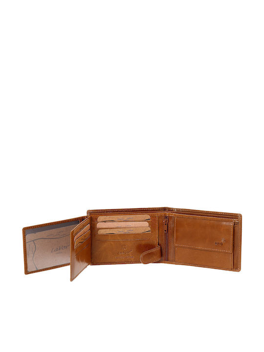 Δερμάτινο Ανδρικό Πορτοφόλι με RFID Cognac