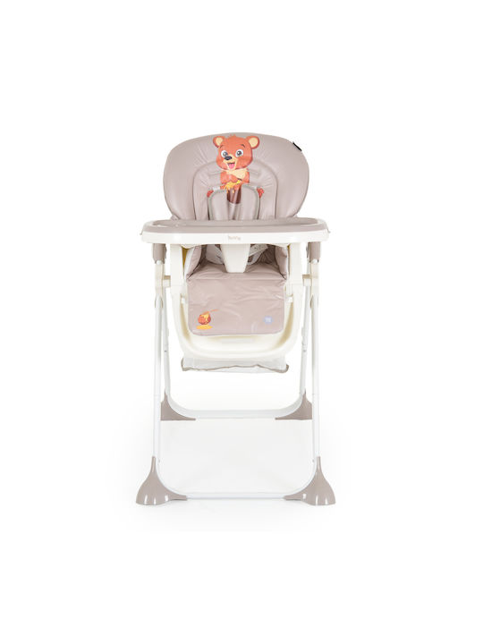 Moni Hunny Bear Foldable Baby Highchair With Adjustable Height Beige