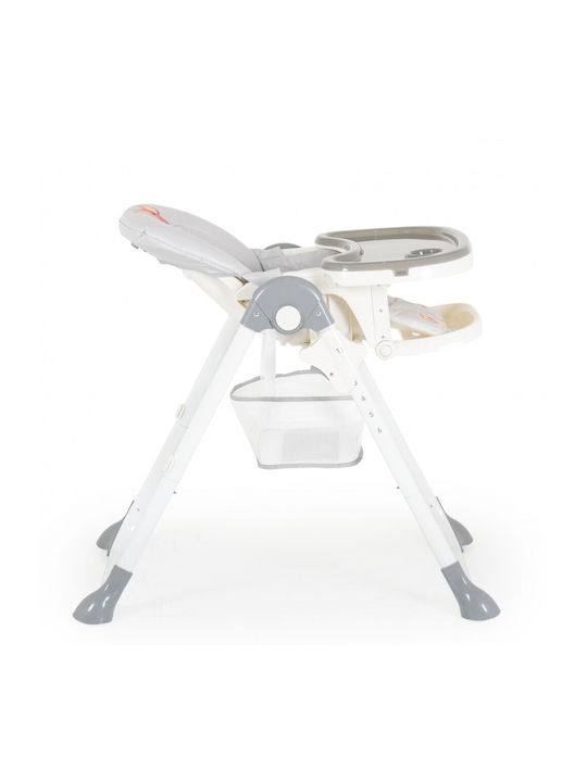 Moni Hunny Bear Foldable Baby Highchair with Adjustable Height Gray