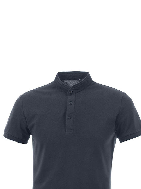 Tmk Herren Kurzarmshirt Polo Blau