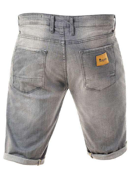 Senior Men's Shorts Jeans Grey