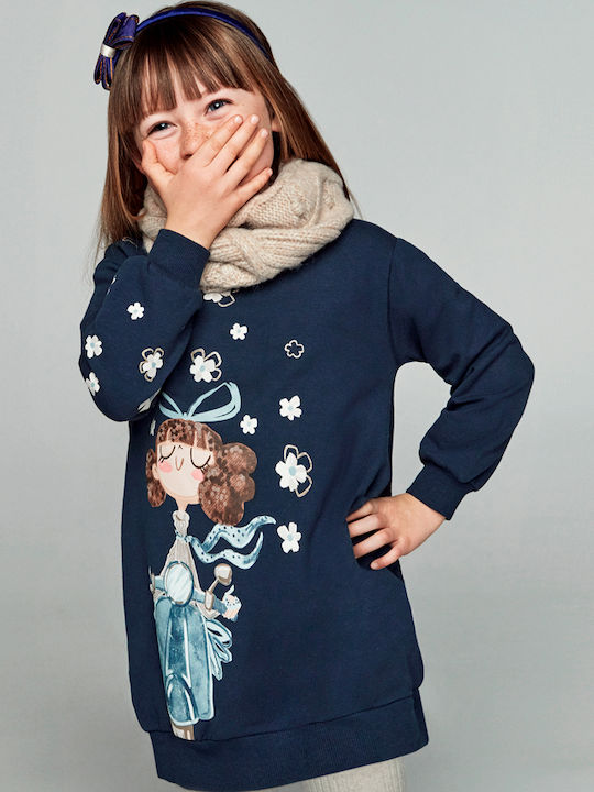 Children's Dress Sweatshirt Long Sleeve Blue