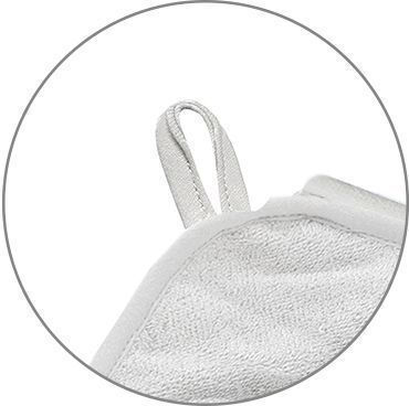 Babyono Βρεφική Κάπα-Μπουρνούζι με Κουκούλα 100x100εκ.