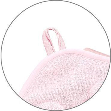 Babyono Βρεφική Κάπα-Μπουρνούζι με Κουκούλα 100x100εκ.