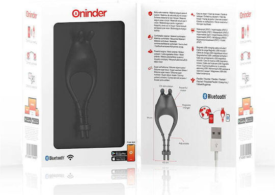 Oninder Mini Κλειτοριδικός Δονητής με Απομακρυσμένο Έλεγχο Μαύρος