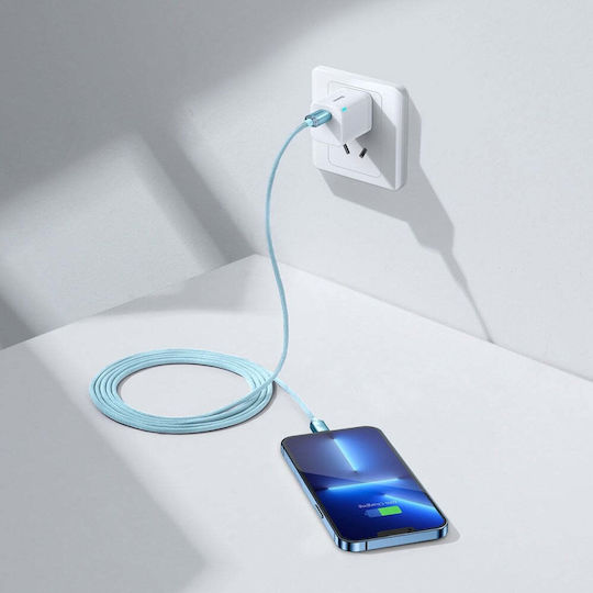 Baseus Crystal Shine USB-C to Lightning Cable 20W Μπλε 2m