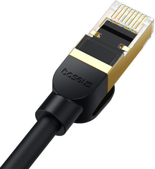 Baseus Директно Свързване На Мед Кат.8 (40Gbps) Мрежов Кабел Ethernet 5м Черен