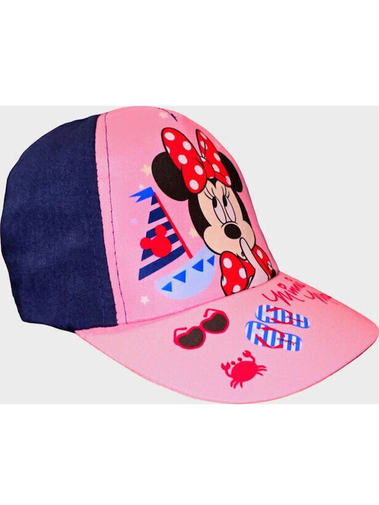 Disney Kids' Hat Jockey Fabric Sunscreen Minnie Mouse Blue