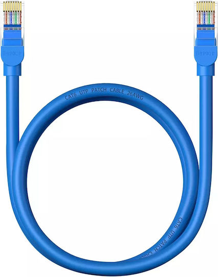 Baseus U/UTP Cat.6 (Gigabit) Cablu De Rețea Ethernet 1m Albastru
