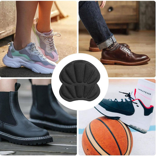 Set 2 Zola Shoe Cushion Pads Shoes Universal 9.6x6 Cm Black