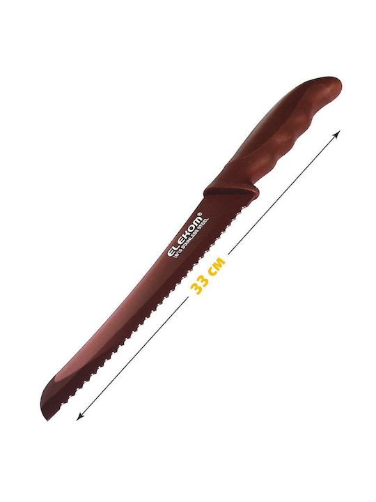 Elekom Bread Knife from Stainless Steel 20cm EK-A089-BR