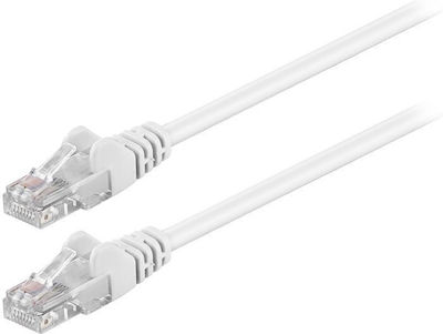 Goobay U/UTP Cat.5e Ethernet Network Cable 1m White 1pcs