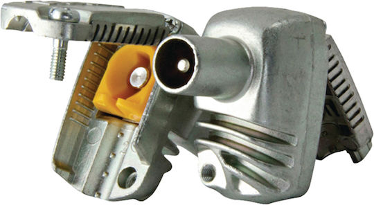 Televes Βύσμα Coaxial male 10τμχ Ασημί (413210)