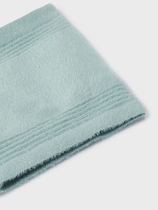 Kids Beanie Set with Scarf Knitted Turquoise