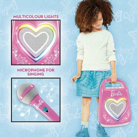 Lisciani Giochi Music Toy Karaoke Barbie Partymaker for Ages 4+