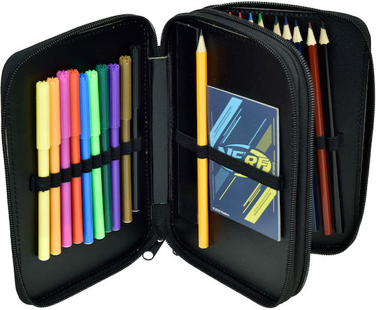 Gim Nerf Pencil Case Full with 2 Compartments Blue