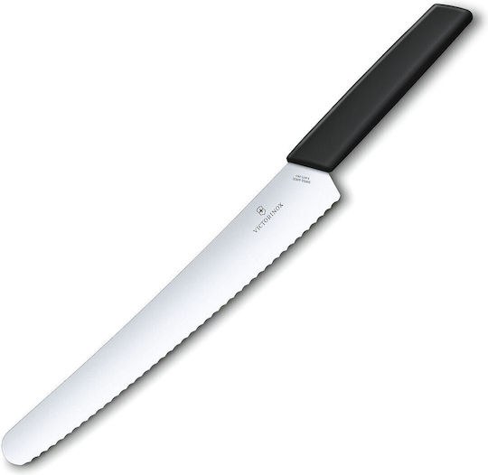 Victorinox Swiss Modern Нож Хляб от Неръждаема Стомана Черно 26см
