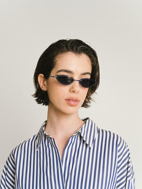AV Sunglasses Willow Γυναικεία Γυαλιά Ηλίου με Μπλε Μεταλλικό Σκελετό και Μπλε Φακό