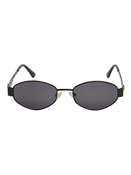 AV Sunglasses Gigi Sunglasses with Black Metal Frame and Black Lens