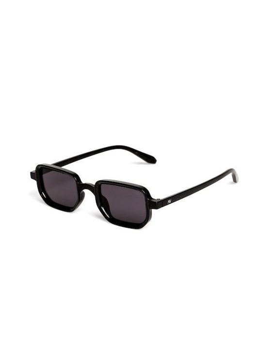 AV Sunglasses Kaia Sunglasses with Black Plastic Frame and Gray Lens