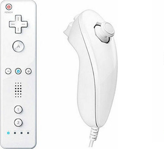 Nunchuck Ενσύρματο Gamepad για Wii / Wii U Λευκό