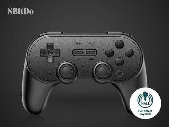 8Bitdo Pro 2 Hall Edition Ασύρματο Gamepad για Android / PC / Switch Black
