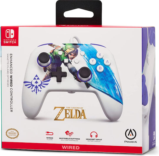 PowerA Enhanced Wired Gamepad for Switch Zelda Master Sword Attack