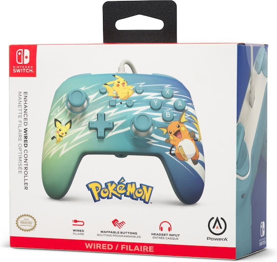 PowerA Enhanced Wired Gamepad για Switch Pikachu Evolution