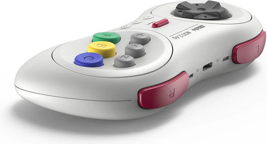 8Bitdo M30 2.4g Ασύρματο Gamepad για Switch Λευκό