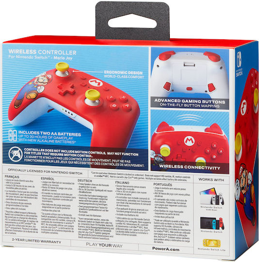 PowerA Mario Joy Kabellos Gamepad für Schalter Rot