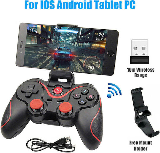 X3 Wireless Gamepad pentru PC Negru