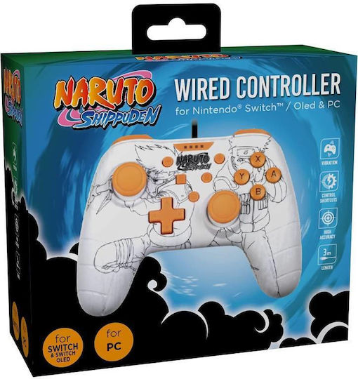 Konix Naruto Ενσύρματο Gamepad για PC Λευκό