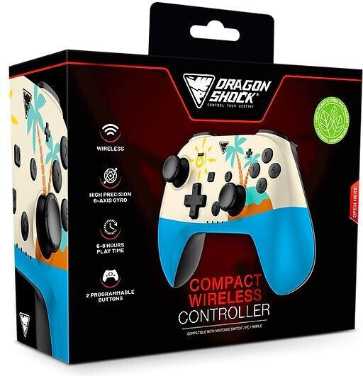 Dragonshock The Island Wireless Gamepad pentru Switch Albastru