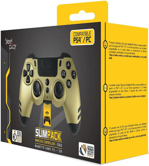 Steelplay PS4-PC Wireless Gamepad For PS4 Gold