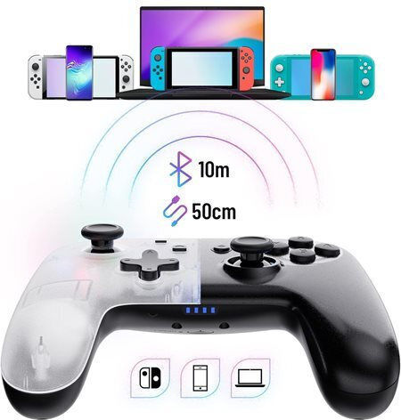Oniverse ONICTR1-SWI-WHT Ασύρματο Gamepad για Switch Πολύχρωμο