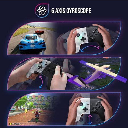 Oniverse ONICTR1-SWI-WHT Ασύρματο Gamepad για Switch Πολύχρωμο