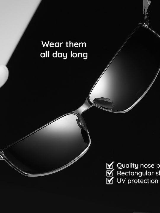 Techsuit Sunglasses Μαύρα with Metal Frame & Black Lens Techsuit Sunglasses Μαύρα with Metal Frame & Black Lens