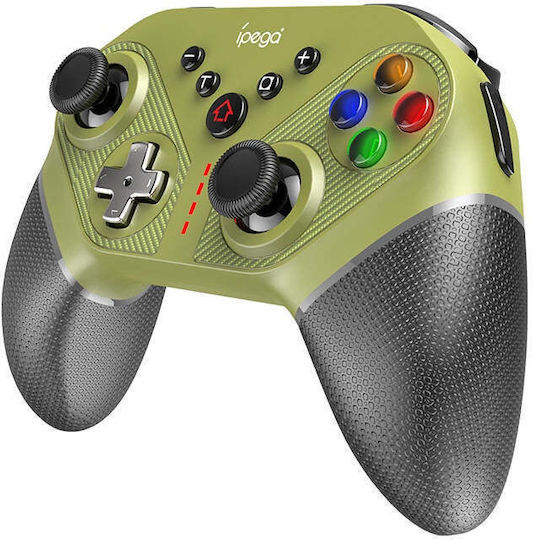 iPega Ninja PG-SW038S Ασύρματο Gamepad για Android / PC / PS3 / Switch Πράσινο