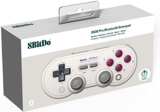 8Bitdo SN30 Pro Hall Edition Ασύρματο Gamepad με Hall Effect Sticks για Android / PC / Switch G Classic