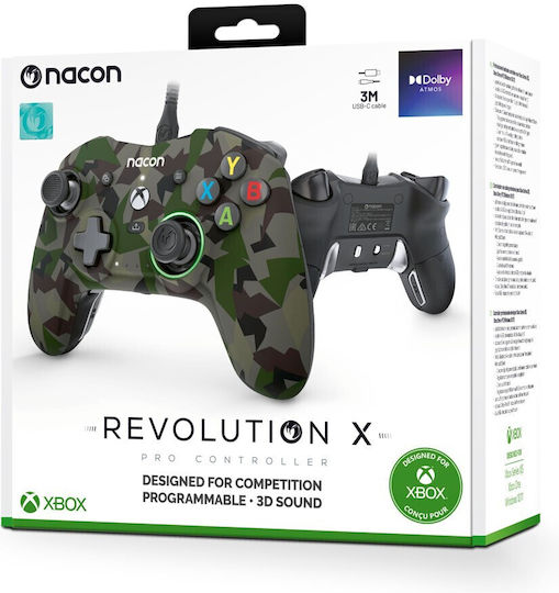 Nacon Revolution X Pro Ενσύρματο Gamepad για PC / Xbox Series Camo