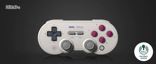 8Bitdo SN30 Pro Hall Edition Ασύρματο Gamepad με Hall Effect Sticks για Android / PC / Switch G Classic