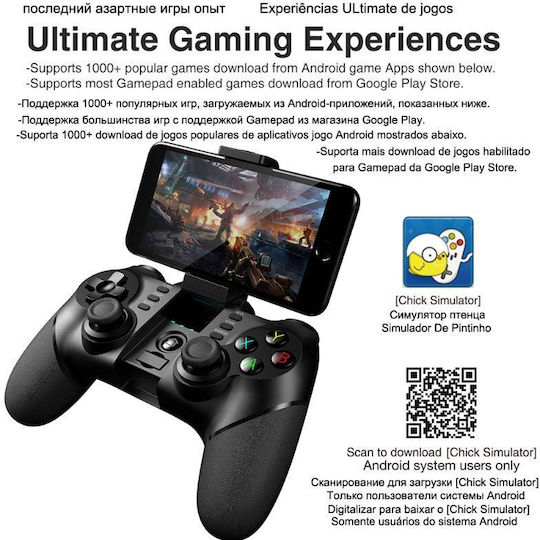 Andowl Q-PA1 Ασύρματο Gamepad για Android / PC / iOS Μαύρο