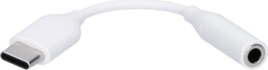 Samsung Μετατροπέας USB-C male σε 3.5mm female Λευκό 1τμχ EE-UC10JUWEGUS