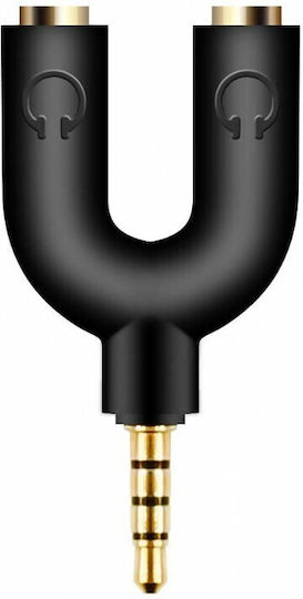 Powertech Convertor 3.5mm masculin în 3.5mm 2x femelă 1buc CAB-J040