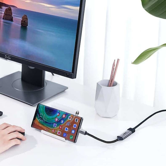 Ugreen Конвертор USB-C мъжки към HDMI женски Черен 1бр 70444