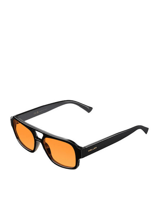 Meller Shipo Unisex Ochelari de soare cu Negru Cadru și Portocaliu Polarized Lentilă
