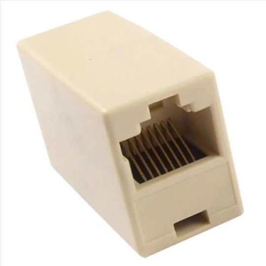 Goobay Μετατροπέας RJ-45 female σε RJ-45 female Λευκό 1τμχ 93058