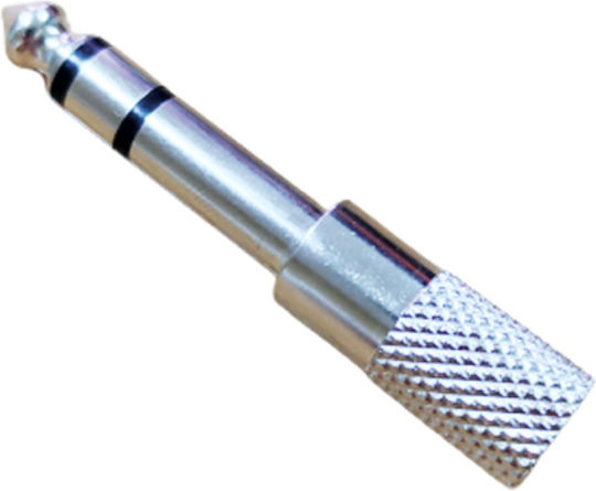 Μετατροπέας 6.3mm male σε 3.5mm female Ασημί 1τμχ BG-0334