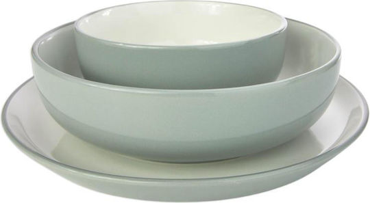 Viosarp Plate Shallow made of Porcelain Gray with Diameter 27.5cm
